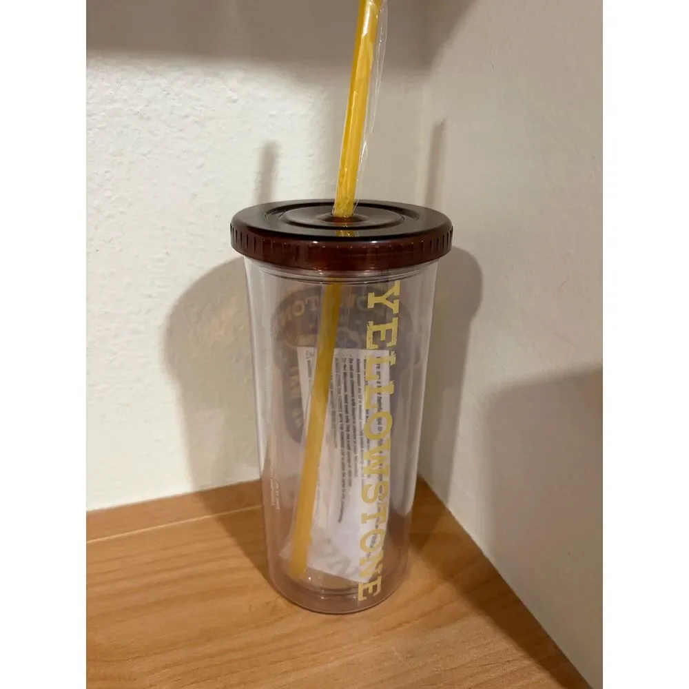 Yellowstone TV Series Insulated Travel Tumbler with Straw 20 Oz. NWT